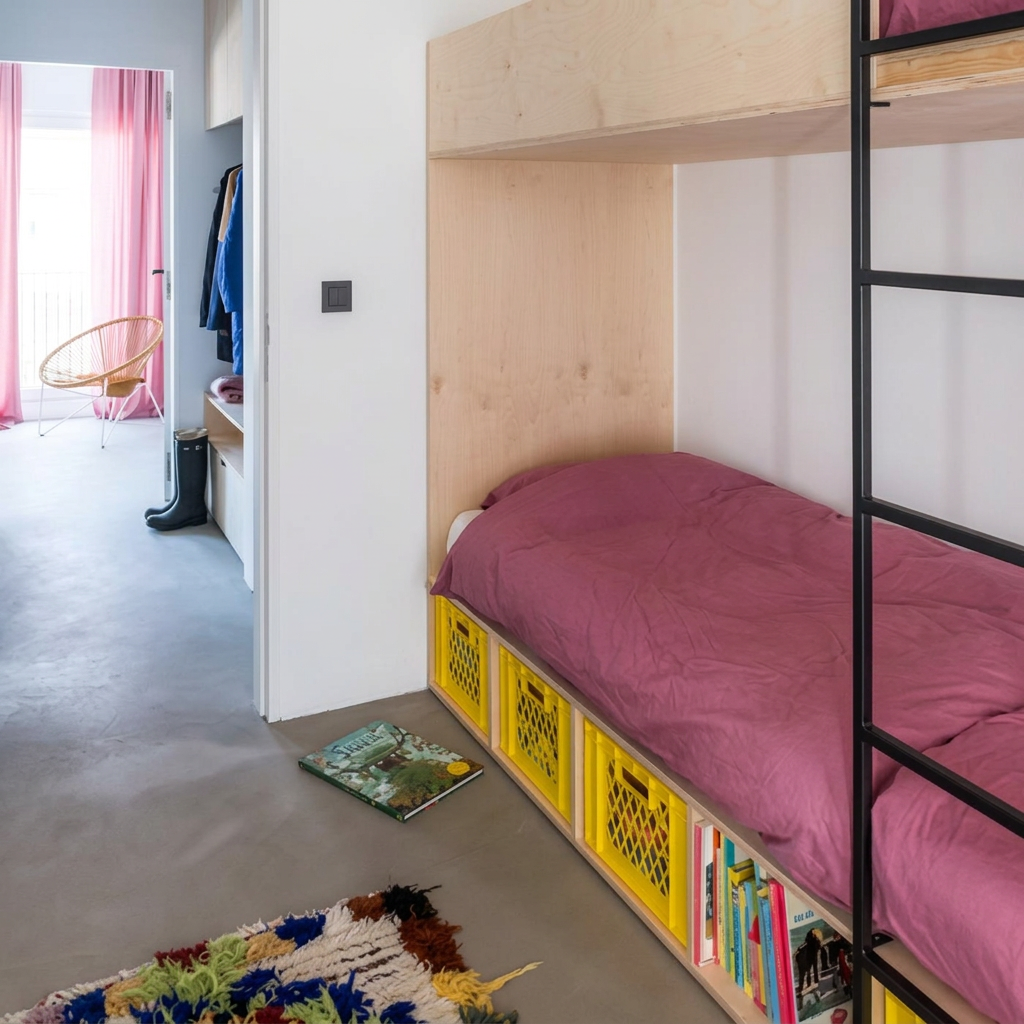 Kinderkamer met stapelbed
